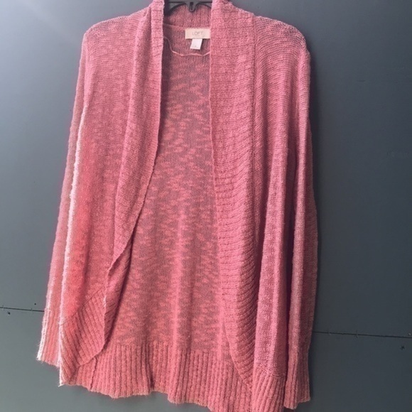 Loft pink open cardigan size Small, used - Picture 12 of 12